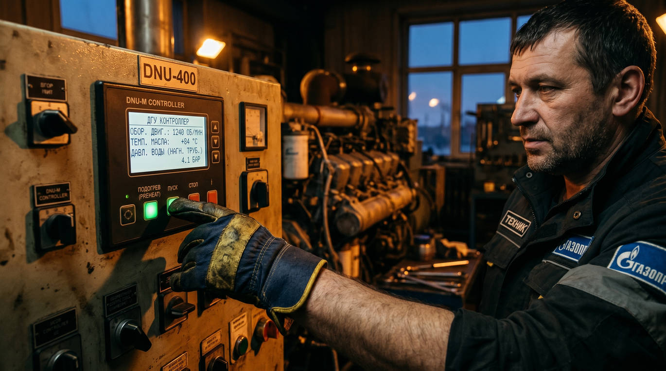 Панель управления и контроллер дизельного двигателя ДНУ с цифровым дисплеем для точного контроля параметров подачи воды в режиме реального времени