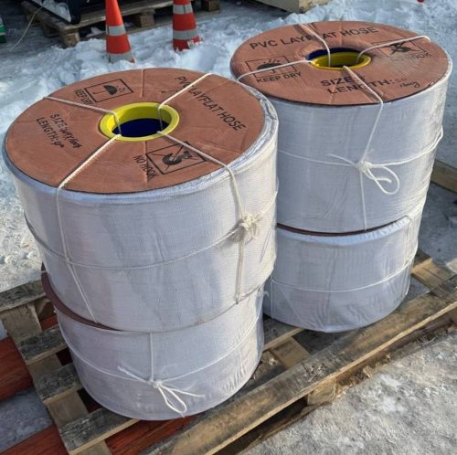 Магистральные плоскосворачиваемые рукава PVC Layflat d200 мм